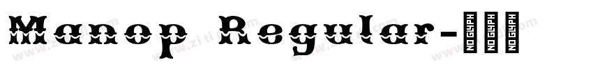 Manop Regular字体转换 Manop Regular字体转换